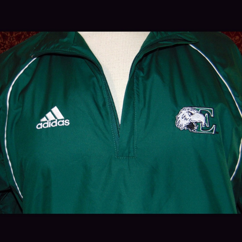 NEW ADIDAS green polyester sport jacket XS ✨ - Picture 3 of 8